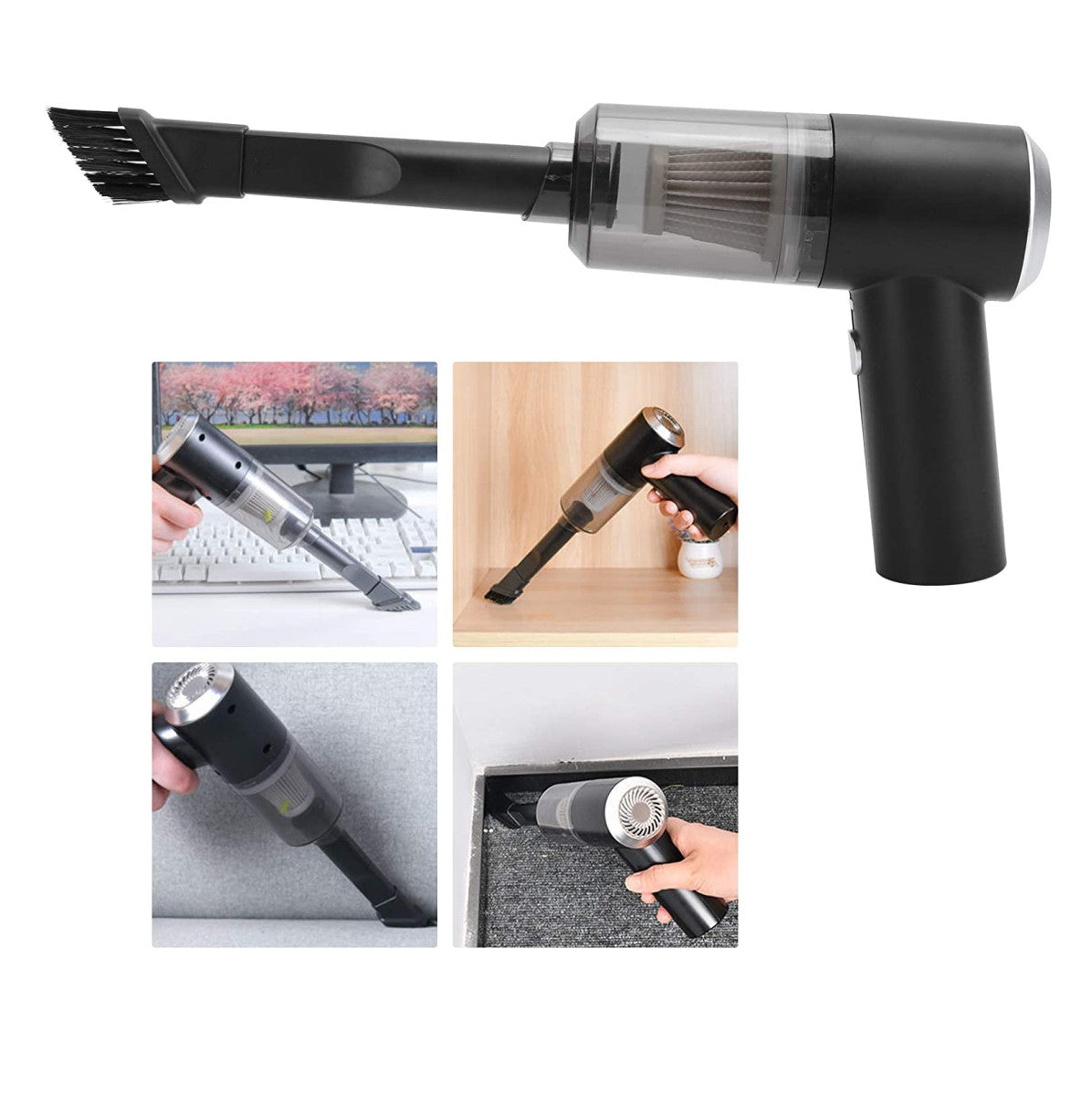 Combo Aspiradora Portatil + 🚿 Hidro Lavadora + Bateria Extra Gratis! 🎁