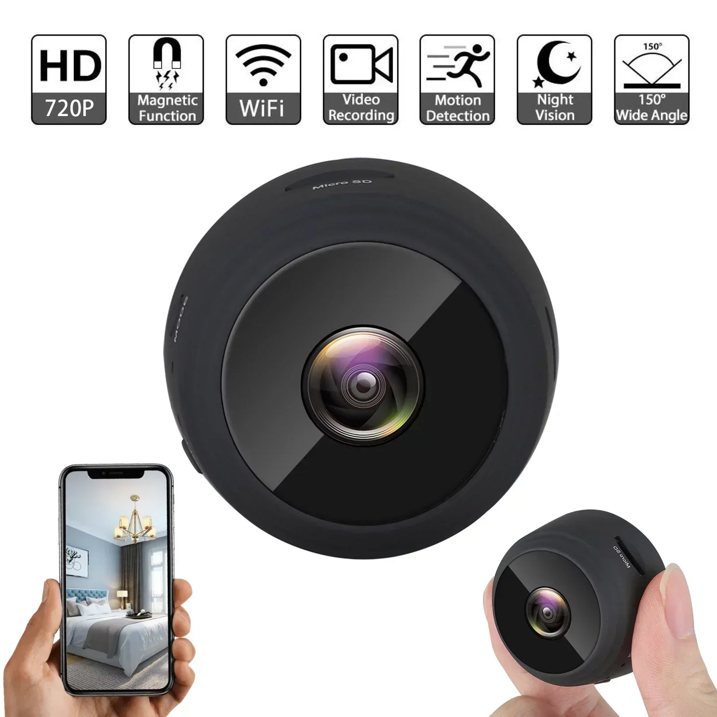 ProCam™ Mini Câmara Gravadora Full HD Wi-Fi 📷