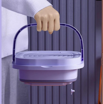 LavaFácil Compacta – Mini Máquina de Lavar Portátil + Secador de Roupa de Brinde
