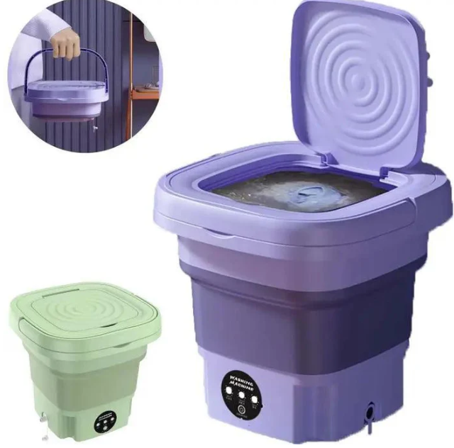 LavaFácil Compacta – Mini Máquina de Lavar Portátil + Secador de Roupa de Brinde