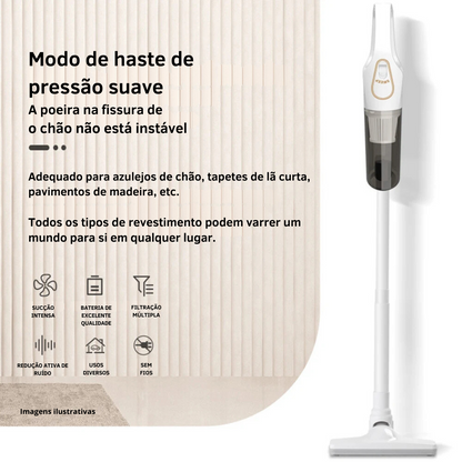 Aspiradora 4 em 1 Sem Fio - Limpeza Eficaz e Portátil (completa)