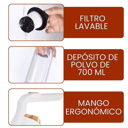 LUXCLEAN™ 3 em 1 – Limpeza com estilo e potência Aspirador Multifuncional