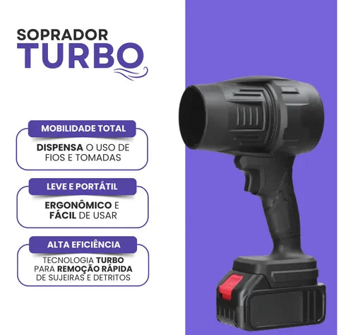 TurboSopla™ – Soprador Portátil para Limpeza Rápida + 2 Batería EXTRA GRATIS