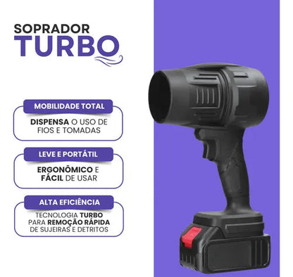 TurboSopla™ – Soprador Portátil para Limpeza Rápida + 2 Batería EXTRA GRATIS