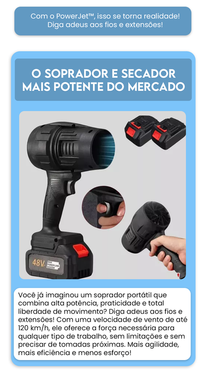 TurboSopla™ – Soprador Portátil para Limpeza Rápida + Batería EXTRA GRATIS -