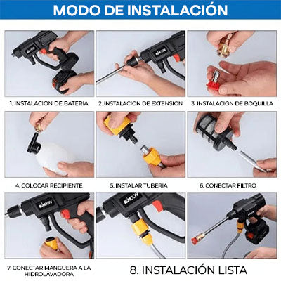 "Hidrolavadora Sem Fios de Alta Pressão com Duas Baterias + Mala e Oferta Incluída" ✅