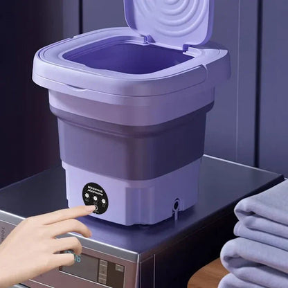 🧺 LavaFácil Compacta – Mini Máquina de Lavar Portátil + 🎁 Secador de Roupa Grátis