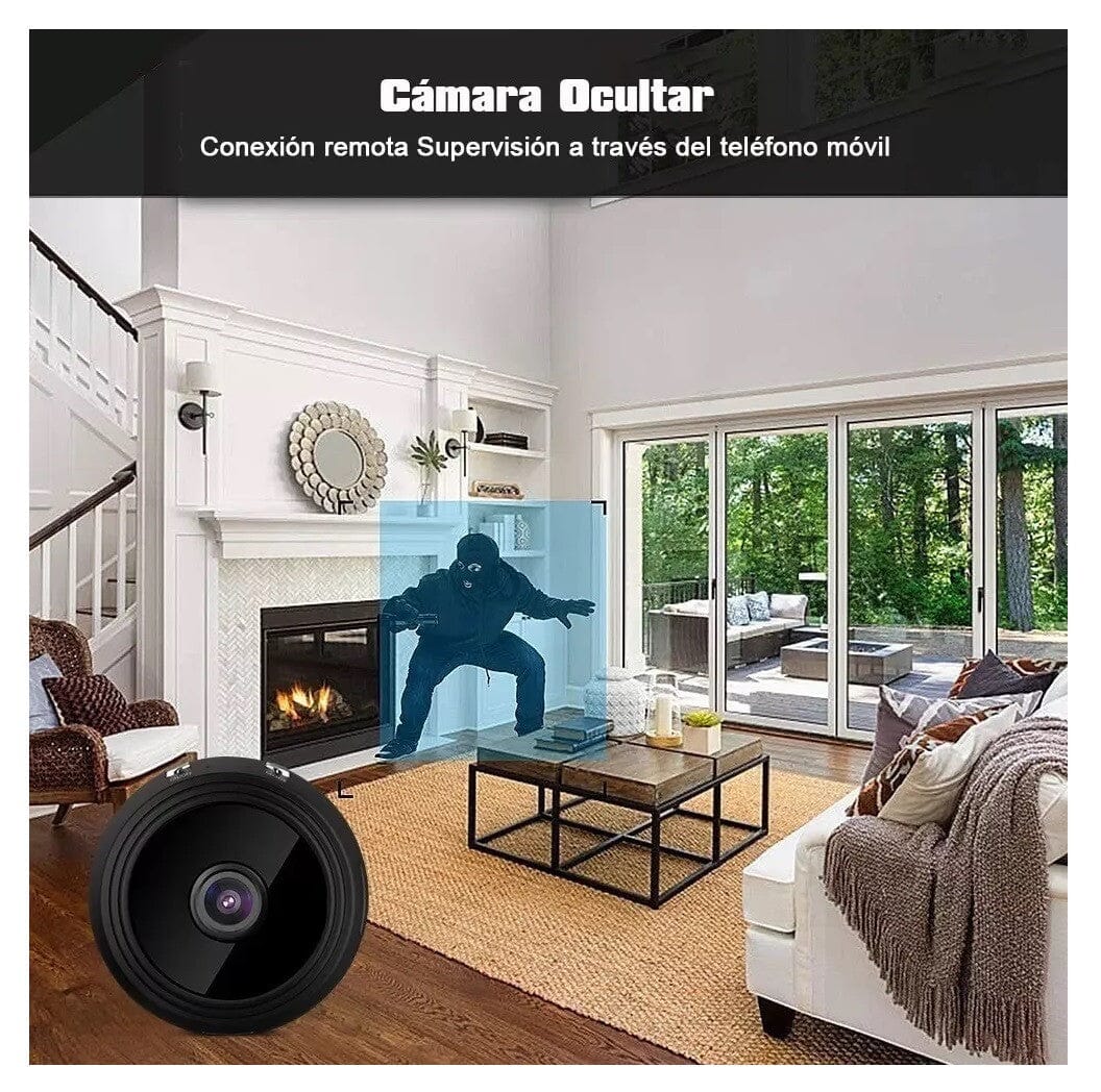 Mini Cámara Espía Hd Wifi 1080p A9 HOGAR, Tecnologia Tienda Aparatto 