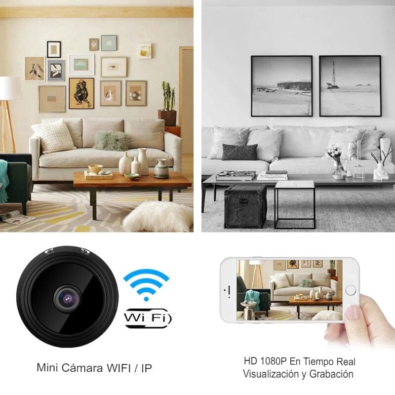 Mini Cámara WiFi HD 1080p Grabadora de Voz Wireless Remota 0 Tienda Aparatto 