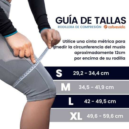 Rodillera de Compresión con Cobre Infundido Cobrevida® Deportes, Salud, Ropa Deportiva Tienda Aparatto 